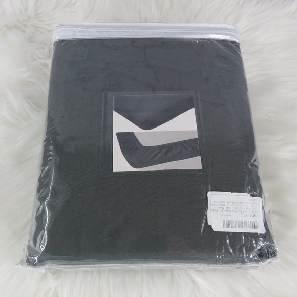 NEW - Microfiber Fitted Bed Sheets (2-Pack) - Grey - Picture 3 of 3